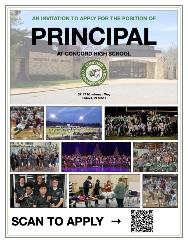 Concord is hiring a high school principal!