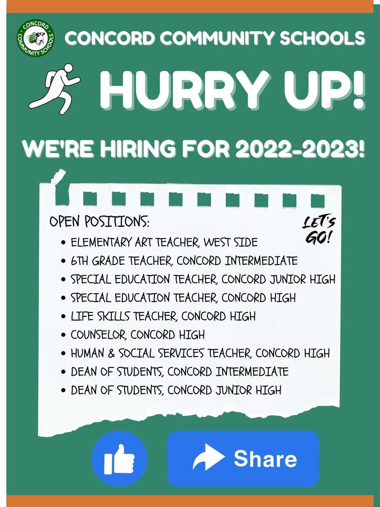We're hiring for the 2022-2023 school year!
