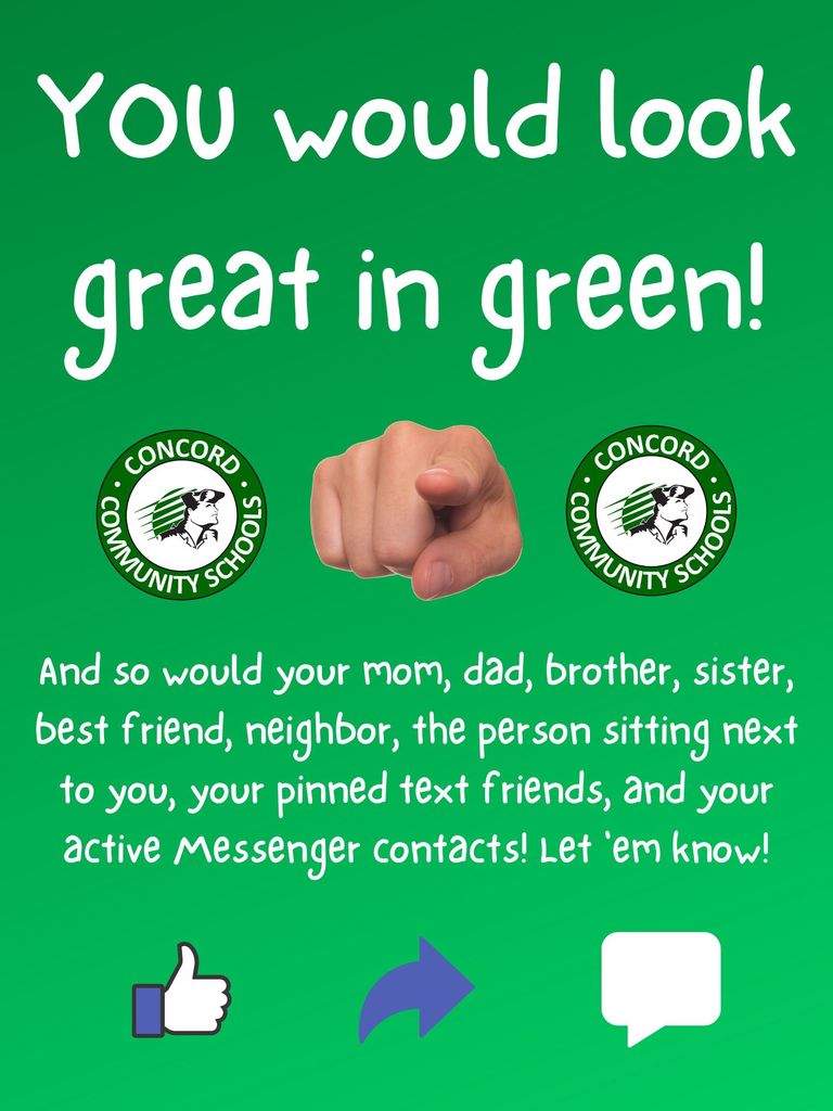 You would look great in Concord green!