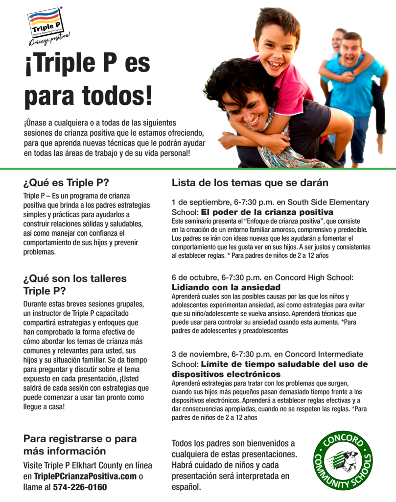 triple p flyer in spanish