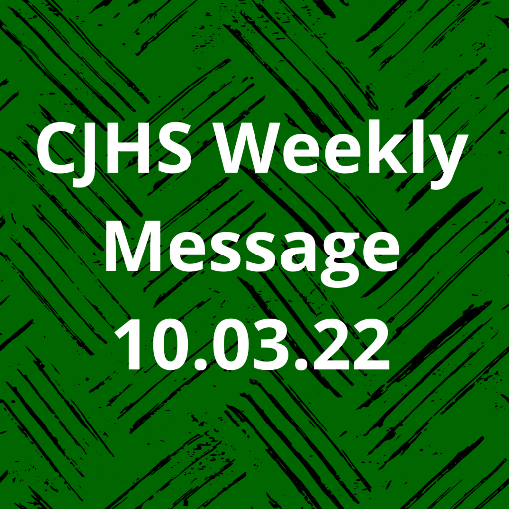 Weekly CJHS Message/Mensaje semanal de CJHS