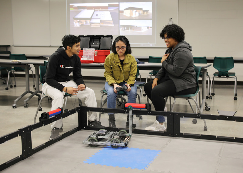 Concord High School students offered robotics demonstrations for the public during the open house.
